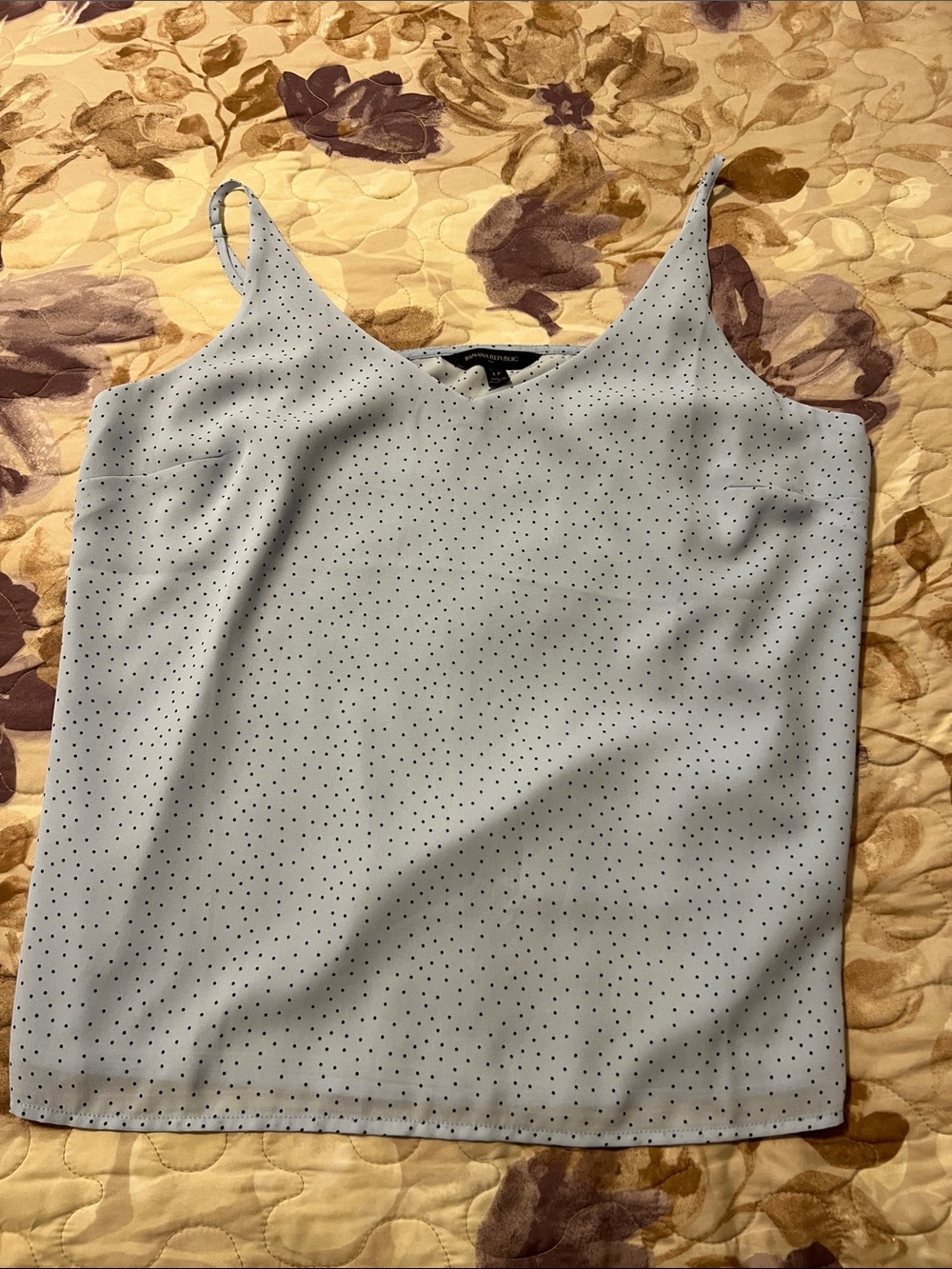 Banana Republic Light Blue Polka Dot Camisole